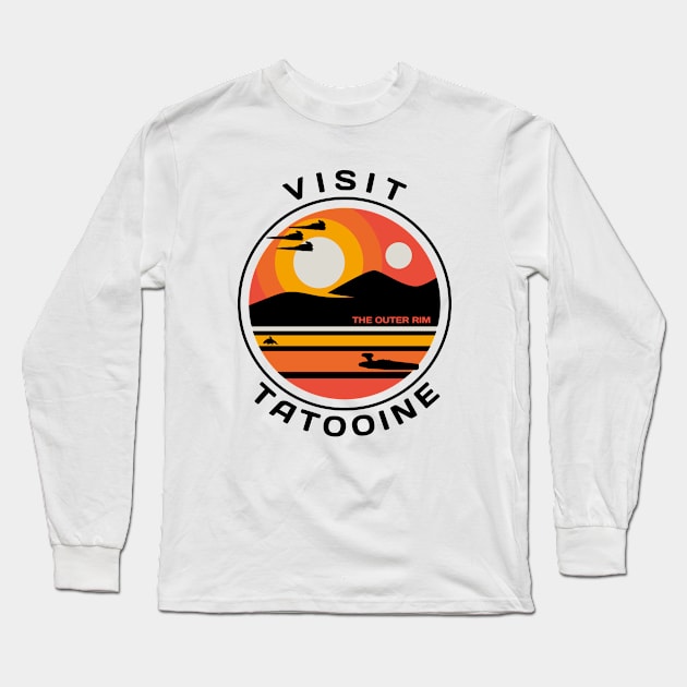 Visit Tatooine Long Sleeve T-Shirt by Acepeezy